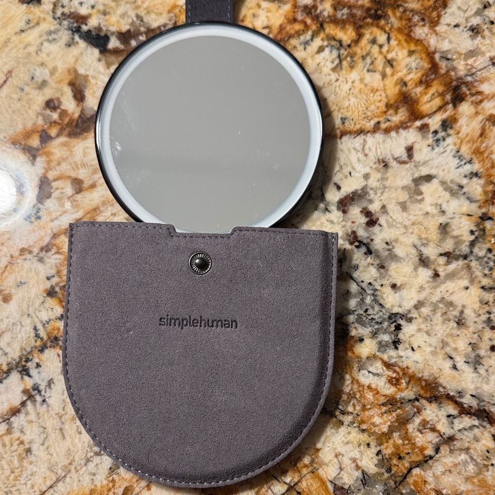 simplehuman Compact Mirror with Gray Case